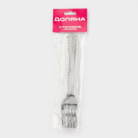 Набор вилок столовых из нержавеющей стали Доляна «Колосок», h=19 см, 6 шт, цвет серебряный Набор вилок столовых из нержавеющей стали Доляна «Колосок», h=19 см, 6 шт, цвет серебряный