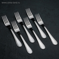 Набор столовых приборов &laquo; Рапсодия&raquo;, 18 предметов, картонная коробка, цвет серебряный