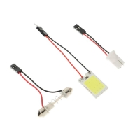 Автолампа светодиодная TORSO, 12 В, 16 SMD, два переходника, свет белый Автолампа светодиодная TORSO, 12 В, 16 SMD, два переходника, свет белый