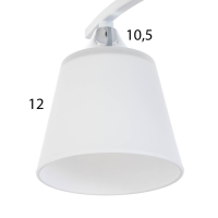 Люстра "Валенсия" 4х60Вт Е27 Белый 70,5х32,5х21см Люстра "Валенсия" 4х60Вт Е27 Белый 70,5х32,5х21см