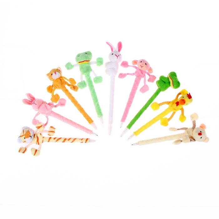 Ручка «Звери», цвета МИКС Ручка «Звери», цвета МИКС