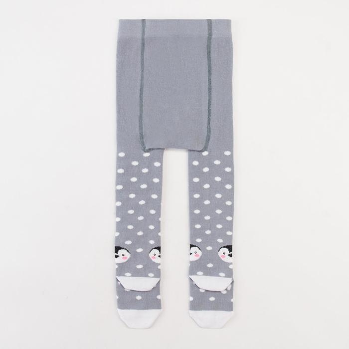 Колготки Крошка Я &laquo;Пингвин&raquo;, цвет серый, рост 98-104 см