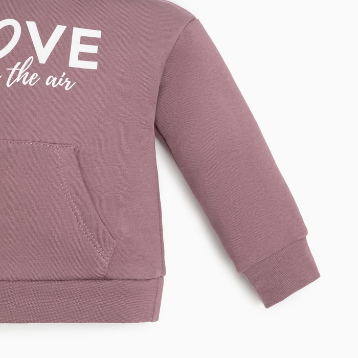 Костюм: толстовка и брюки Крошка Я Flower, рост 68-74 см, сиреневый Костюм: толстовка и брюки Крошка Я Flower, рост 68-74 см, сиреневый