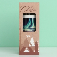 Свеча в колбе &laquo;Север&raquo;, 8 х 3 см