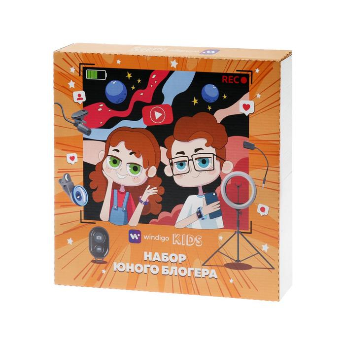Набор Юного Блогера Windigo KIDS CB-97, лампа на штативе, микрофон, пульт, линзы, переходник Набор Юного Блогера Windigo KIDS CB-97, лампа на штативе, микрофон, пульт, линзы, переходник