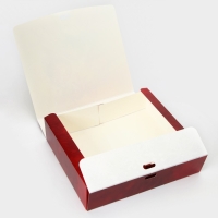 Новый год. Коробка подарочная новогодняя складная, упаковка, &laquo;Новогодний Венок&raquo;, 20 &times; 18 &times; 5 см.