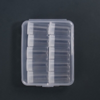 Набор баночек для декора, 10 шт, в органайзере, 5 мл, 12 &times; 9 &times; 2,9 см, цвет прозрачный