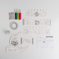 Волшебный ночник своими руками &laquo;Месяц&raquo;, с фломатерами, с декором, 3+