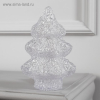 Светодиодная фигура &laquo;Ёлочка&raquo; 7 &times; 21 &times; 7 см, акрил, 20 LED, батарейки ААх2 (не в комплекте), свечение мульти (RGB)