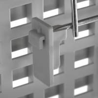 Стойка &laquo;Queen Fair&raquo; брендированная (+25 крючков), 43&times;32,5&times;198,5 см, шаг 25мм, цвет серый