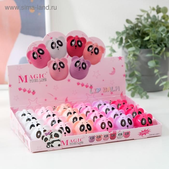 Бальзам для губ «Пандочка», микс цветов и ароматов Бальзам для губ «Пандочка», микс цветов и ароматов