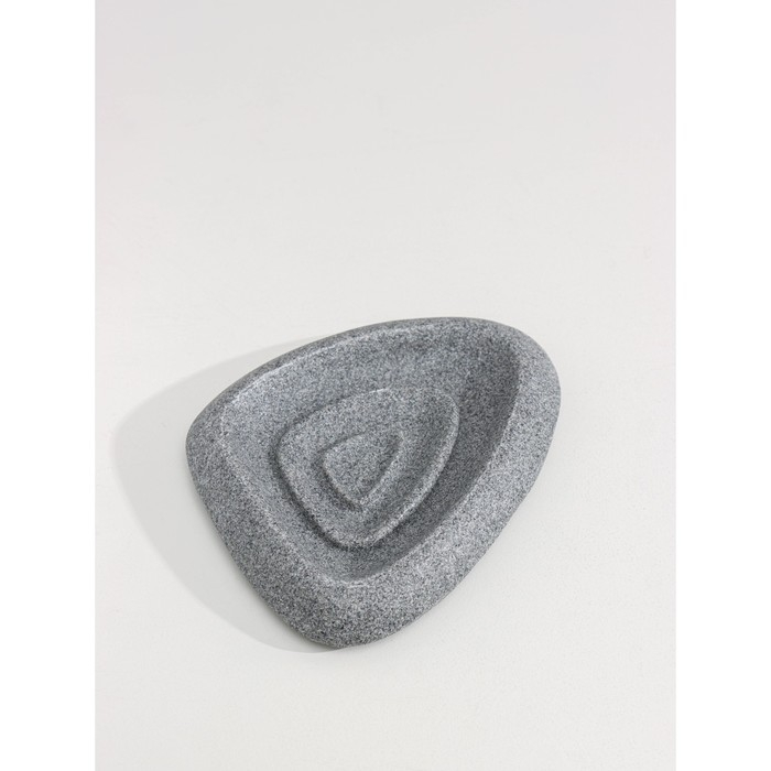 Набор аксессуаров для ванной комнаты &laquo;Прибой&raquo;, 4 предмета (дозатор 200 мл, мыльница, 2 стакана), цвет серый