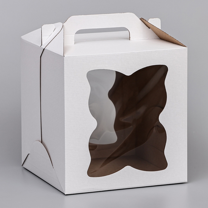 Кондитерская упаковка, Кондитерская упаковка,"Бабочка" 2 окна, 26 х 26 х 28 см