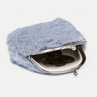 Кошелёк женский на фермуаре, цвет серый Кошелёк женский на фермуаре, цвет серый