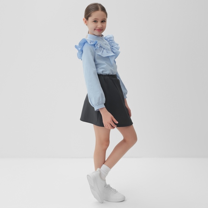 Юбка для девочки MINAKU цвет серый, рост 128 см