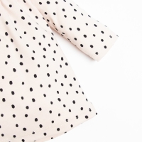 Комплект: платье и леггинсы Крошка Я &laquo;Киса&raquo;, рост 80-86 см, цвет бежевый/лиловый