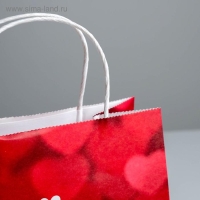 Пакет подарочный крафт, упаковка, «All you need is love», 22 х 25 х 12 см Пакет подарочный крафт, упаковка, «All you need is love», 22 х 25 х 12 см