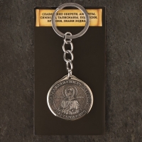 Икона-подвеска Святая Блаженная Матрона и Св.Николай Чудотворец,12г, 33х30 мм, юв. мельхиор