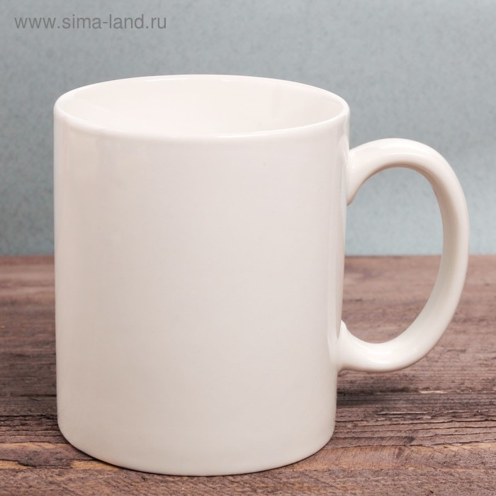 Кружка с бляхой "Лучший папа", 300 мл, микс