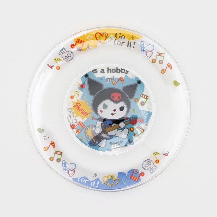 Тарелка стеклянная «Куроми. Граффити», d=19 см Тарелка стеклянная «Куроми. Граффити», d=19 см