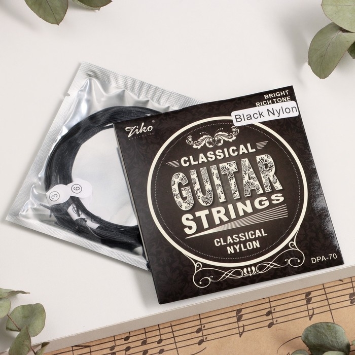 Струны для классической гитары ZIKO DPA-70BK, 28--43, черные Струны для классической гитары ZIKO DPA-70BK, 28--43, черные