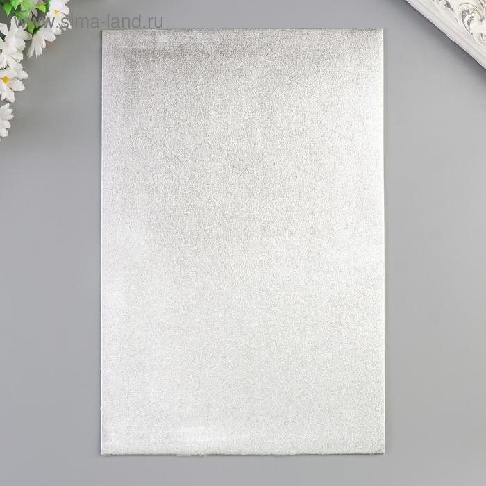 Фоамиран металлизированный Фоамиран металлизированный "Серебро" 2 мм формат А4 набор 5 листов