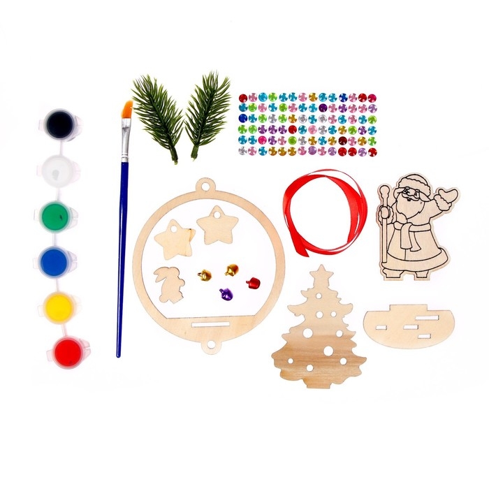 Набор для творчества &laquo;Ёлочные украшения своими руками&raquo;, подвеска с Дедом Морозом