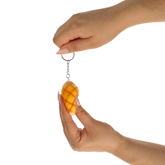 Мялка-сквиш &laquo;Булочка&raquo;, на брелоке, цвет МИКС