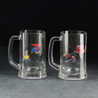 Набор кружек для пива &laquo;Приколисты&raquo;, 500 мл, 2 шт, рисунок МИКС