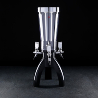 Башня пивная «Ракета», 3 л, 3 крана, цвет чёрный Башня пивная «Ракета», 3 л, 3 крана, цвет чёрный