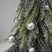 Ёлка декор "С шариками и блёстками, в горшочке" 23х7,5 см Ёлка декор "С шариками и блёстками, в горшочке" 23х7,5 см