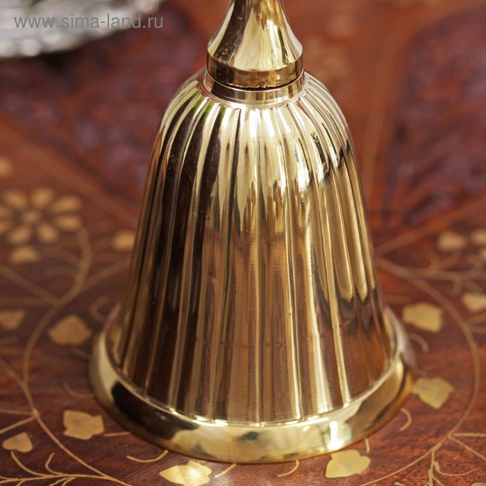 Колокольчик Колокольчик "Полоски" латунь 13,5х6,2х6,2 см