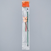 Новый год. Дразнилка-удочка для кошек с бубенчиком "Красный нос", 40 см Новый год. Дразнилка-удочка для кошек с бубенчиком "Красный нос", 40 см