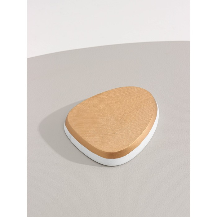 Набор аксессуаров для ванной комнаты &laquo;Мрамор&raquo;, 3 предмета (мыльница, дозатор 230 мл, стакан)