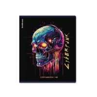 Тетрадь 48 листов в клетку, ErichKrause Cyberpunk, обложка мелованный картон, металлизированная ламинация, твин-лак, блок офсет 100% белизна, МИКС Тетрадь 48 листов в клетку, ErichKrause Cyberpunk, обложка мелованный картон, металлизированная ламинация, твин-лак, блок офсет 100% белизна, МИКС