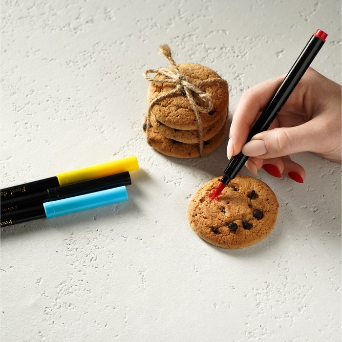 Набор маркеров для украшения десертов, 17 см, 4 шт, разноцветные Набор маркеров для украшения десертов, 17 см, 4 шт, разноцветные