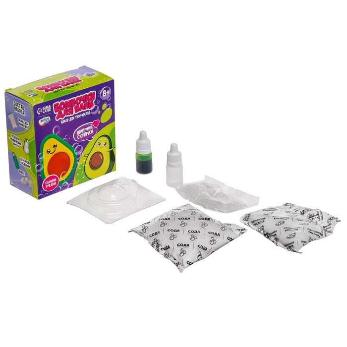 Бомбочки для ванн своими руками &laquo;Милое авокадо&raquo;, 1 форма