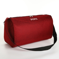 Сумка спортивная на молнии, регулируемый ремень, средний размер, цвет красный Сумка спортивная на молнии, регулируемый ремень, средний размер, цвет красный