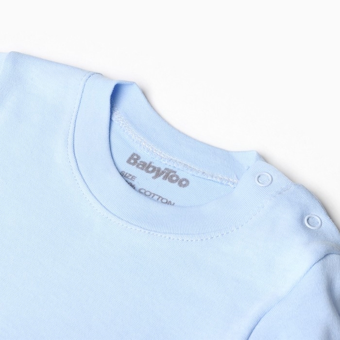 Лонгслив детский, цвет голубой, рост 68 см Лонгслив детский, цвет голубой, рост 68 см