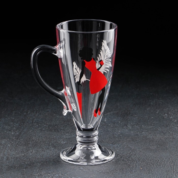 Кружка стеклянная &laquo;Мисс&raquo;, для чая/кофе, 250 мл, МИКС