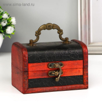 Шкатулка дерево "Рептилия" 12х8х8 см