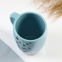 Кружка "Праздничная" 0,4л / 11,5х9,5см, блюз