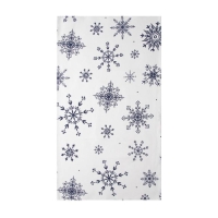 Полотенце "Доляна" Синие снежинки 40х70 см, 100% хлопок, 164 г/м2