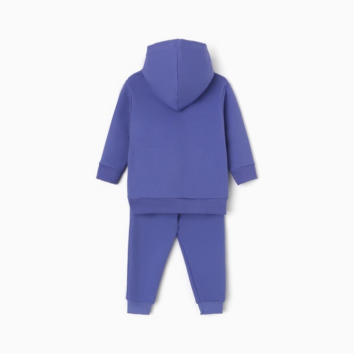 Комплект детский (толстовка, брюки), цвет сиреневый, рост 92 см