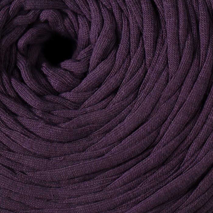 Трикотажная пряжа вторичная 90% хлопок,10% п/э, 100м/450&plusmn;50 гр (сирень) МИКС