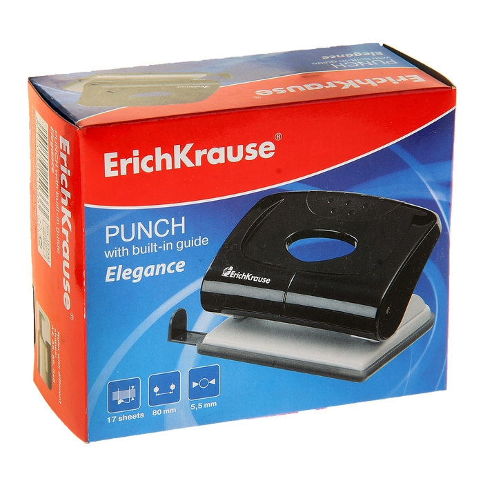 Дырокол ErichKrause Elegance, до 20 листов, диаметр прокола 5.5 мм, расстояние между проколами 80 мм, МИКС Дырокол ErichKrause Elegance, до 20 листов, диаметр прокола 5.5 мм, расстояние между проколами 80 мм, МИКС