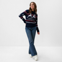 Джемпер вязаный KAFTAN "Family look" размер 46, синий