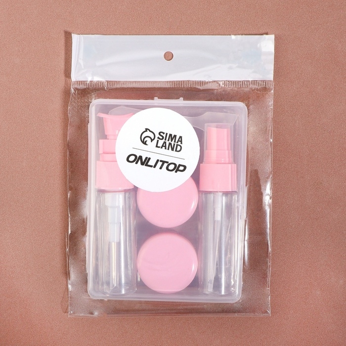 Набор для хранения, в футляре, 6 предметов, цвет МИКС Набор для хранения, в футляре, 6 предметов, цвет МИКС