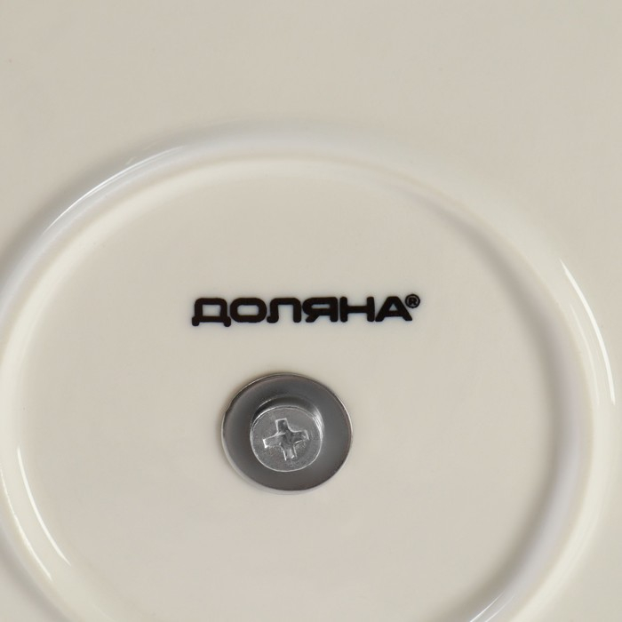 Этажёрка - фруктовница Доляна &laquo;Сьюзен&raquo;, 3 яруса, d=15,5/25,5/27 см, фарфор, цвет белый