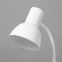 Настольная лампа "Чарли" 1х40Вт Е27 белый 18х15,5х45,5см RISALUX Настольная лампа "Чарли" 1х40Вт Е27 белый 18х15,5х45,5см RISALUX